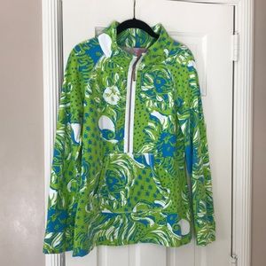 Lilly Pulitzer limeade Roar of the jungle pullover